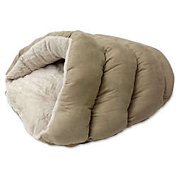 Sleep Zone Cuddle Cave Pet Bed in Tan