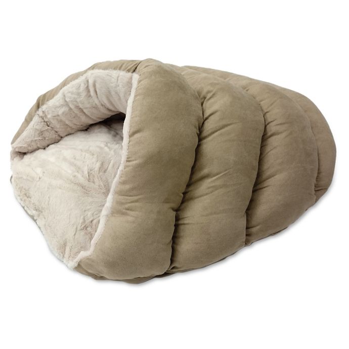 Sleep Zone Cuddle Cave Pet Bed in Tan Bed Bath and Beyond Canada