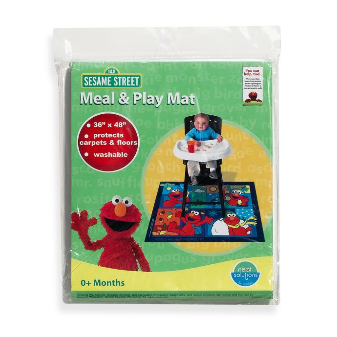 Neat Solutions Sesame Street Meal And Play Floor Mat Bed Bath