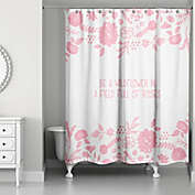 Designs Direct Little Lady Collection Shower Curtain in Pink