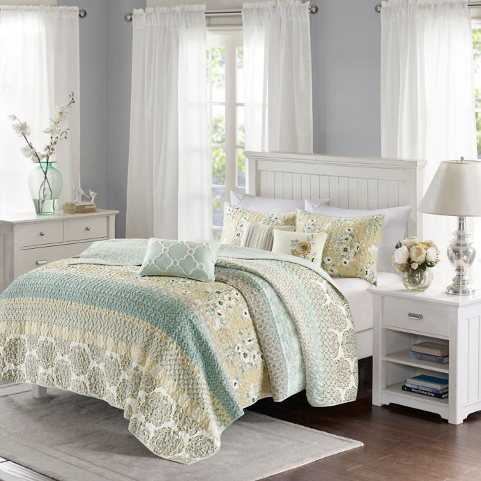 Madison Park Willa 6 Piece Coverlet Set Bed Bath Beyond