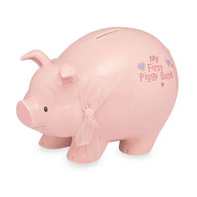 baby's first piggy bank