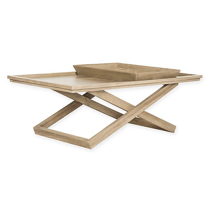 Safavieh Arleana Cross Leg Coffee Table, Wooden X Leg Coffee Table