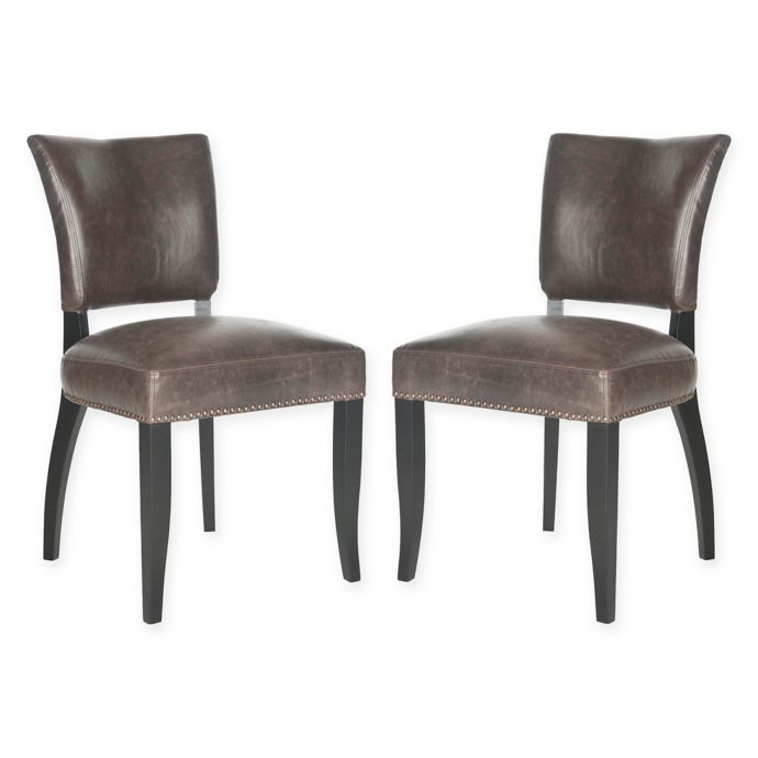 Safavieh Desa Side Chairs In Antique Brown Set Of 2 Bed Bath