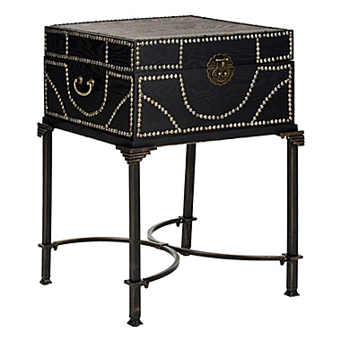 Safavieh Anthony Storage End Table in Dark Brown. View a larger version of this product image.