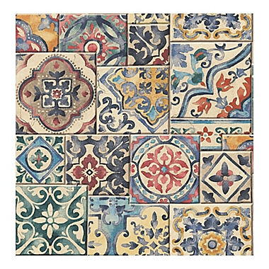 A-Street Prints Reclaimed Marrakesh Tiles Wallpaper in Multi. View a larger version of this product image.