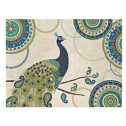 Peacock Paradise 36-Inch x 26-Inch All-Weather Canvas Wall Art