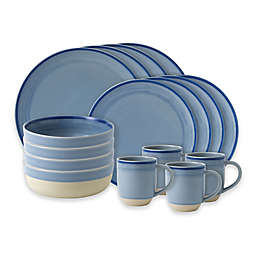 ED Ellen DeGeneres Crafted by Royal Doulton&reg; Brushed Glaze 16-Piece Dinnerware Set in Polar Blue