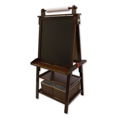 Little Partners Deluxe Learn and Play Art Center Easel in Espresso