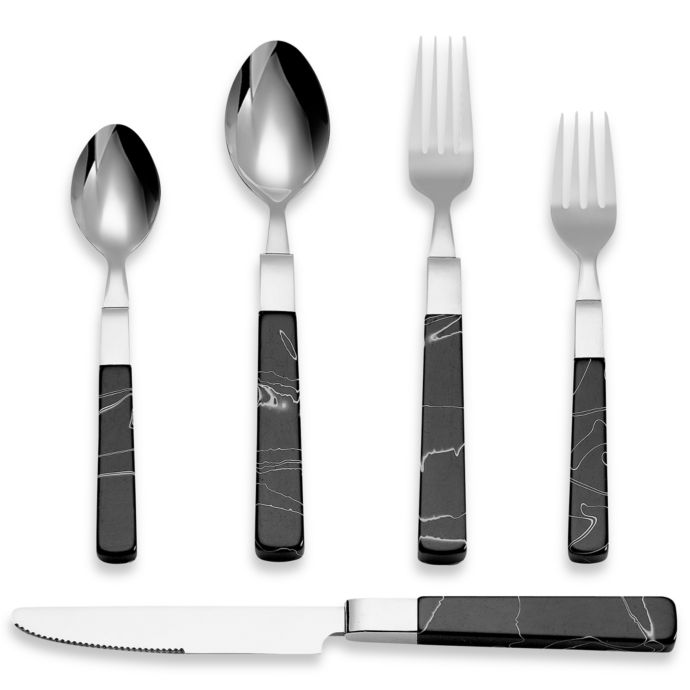 Cambridge Silversmiths Onyx 20Piece Flatware Set Bed Bath & Beyond