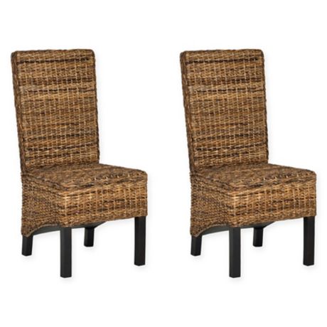 chairs safavieh side dining pembrooke wicker wood natural chair mango target rattan kosas bar woven overstock advertisement third