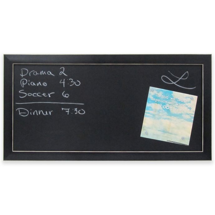 Wyeth Framed Magnetic Chalk Board In Black Bed Bath Beyond