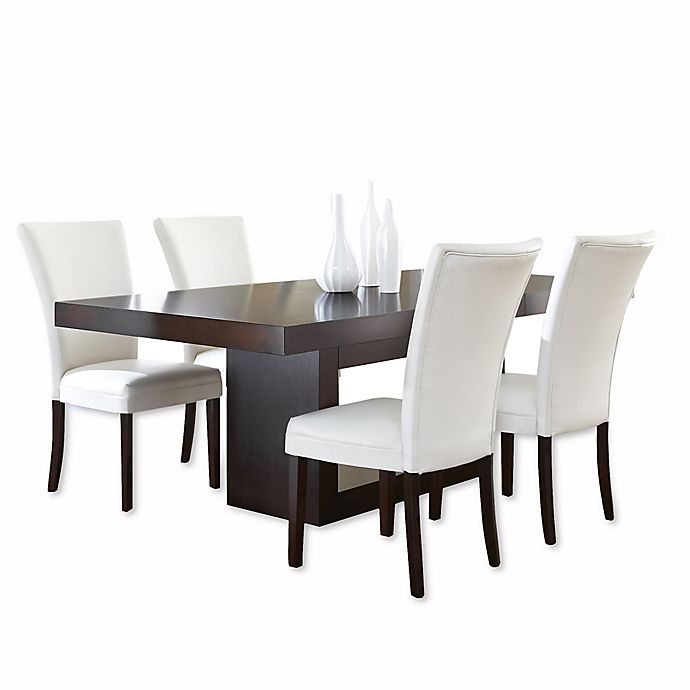 Steve Silver Co Antonio Dining Table, Cherry Wood Kitchen Table And Chairs