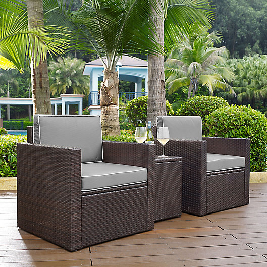 Outdoor Wicker Seating Set, Crosley Furniture Palm Harbor 8 Piece Outdoor Wicker Seating Set