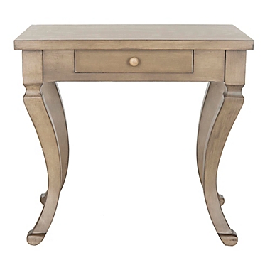 Safavieh Colman 1-Drawer Side Table in Saddle Brown. View a larger version of this product image.