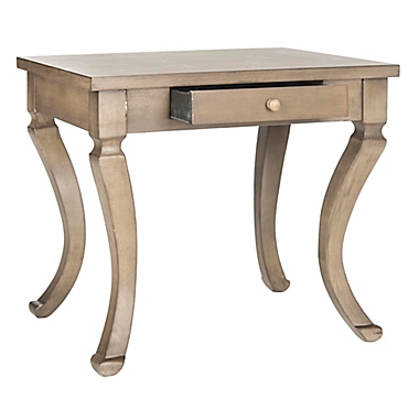 Safavieh Colman 1-Drawer Side Table in Saddle Brown. View a larger version of this product image.