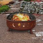 Landmann Usa Super Sky Stars Moons 43 Inch Firepit In Clay Bed