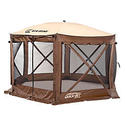 Clam Outdoors Quick-Set® Pavilion™ 6-Sided Screen Shelter in Brown