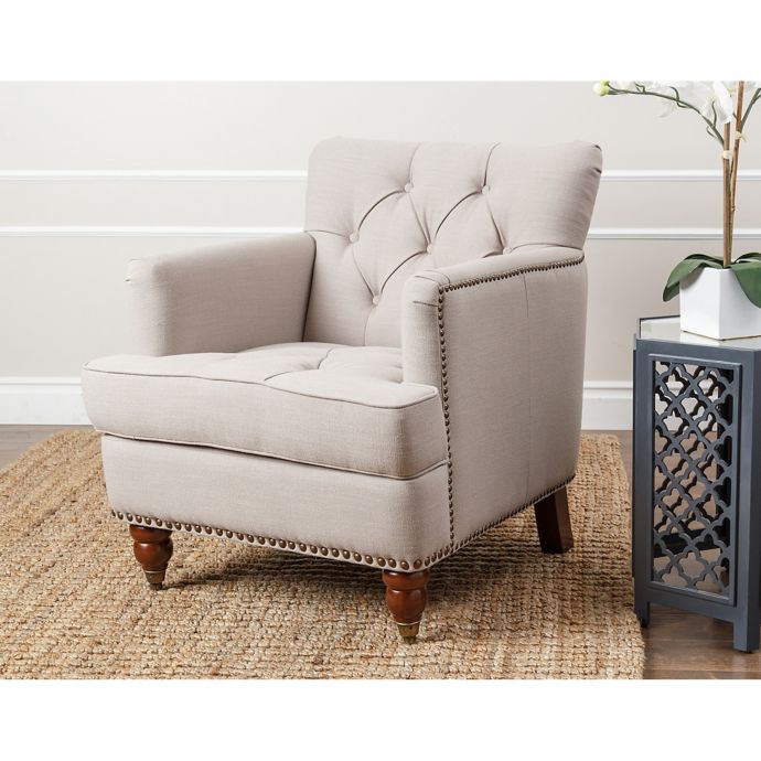 Abbyson Living Tafton Club Chair In Beige Bed Bath Beyond