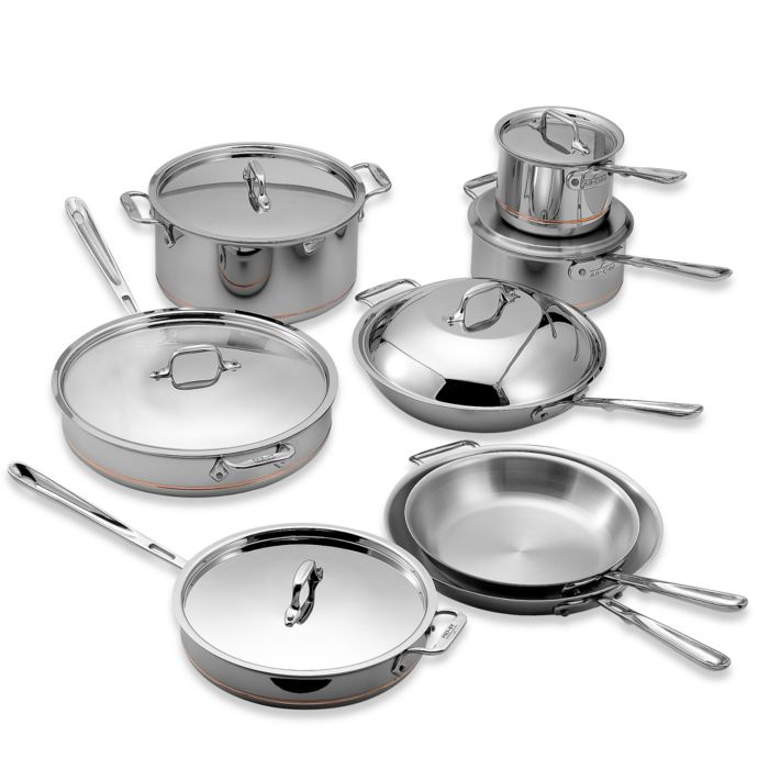 AllClad Copper Core® 14Piece Cookware Set Bed Bath and Beyond Canada