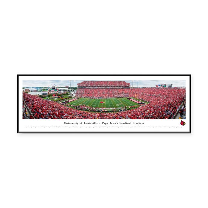 University of Louisville Papa John&#39;s Cardinal Stadium Panoramic Print with Standard Frame | Bed ...