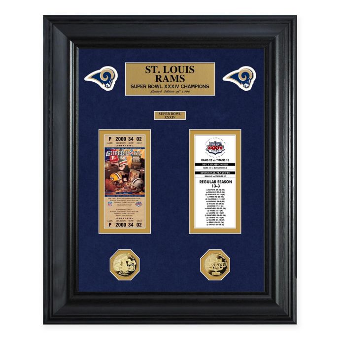 NFL St. Louis Rams Super Bowl Ticket Collection | Bed Bath & Beyond