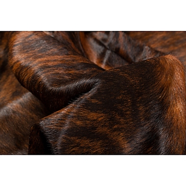 Natural Rugs Kobe Cowhide 6-Foot x 7-Foot Area Rug in Dark Brindle. View a larger version of this product image.