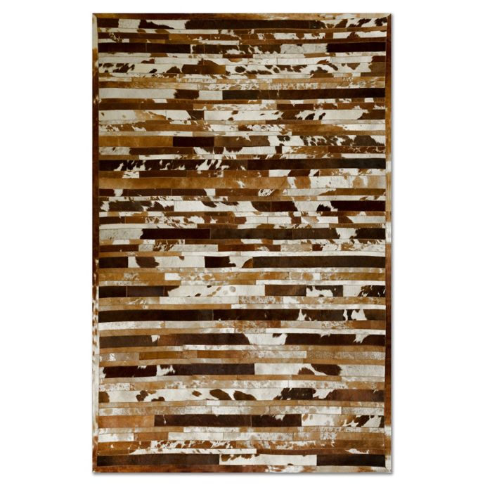 Natural Rugs Linear Cowhide Area Rug Bed Bath Beyond