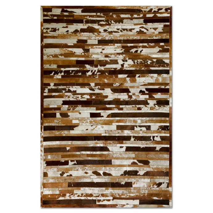 Natural Rugs Linear Cowhide Area Rug Bed Bath Beyond