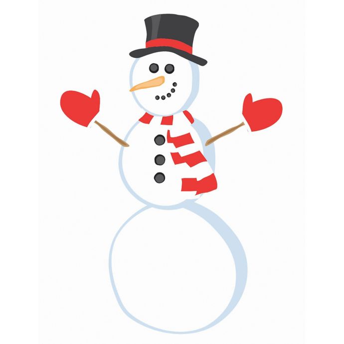 Wallpops Decorate A Snowman Wall Decal Kit Buybuy Baby