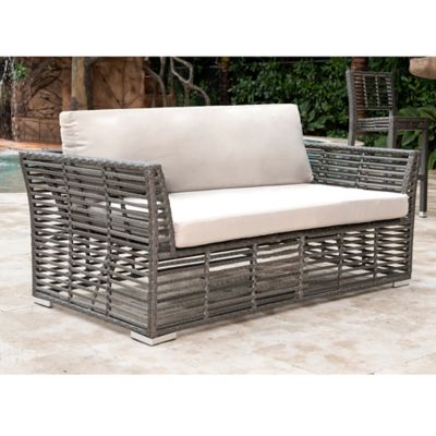 Panama Jackpanama Jack Graphite Patio Loveseat In Grey Dailymail