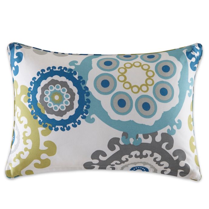 Madison Park Laguna Medallion Outdoor Oblong Pillow in ...