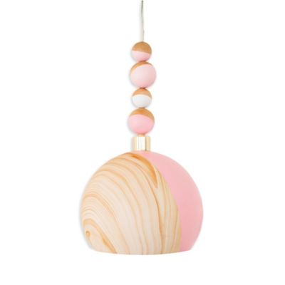 Petunia Pickle Bottom&reg; Dreaming in Dax 1-Light Pendant in Rose Gold