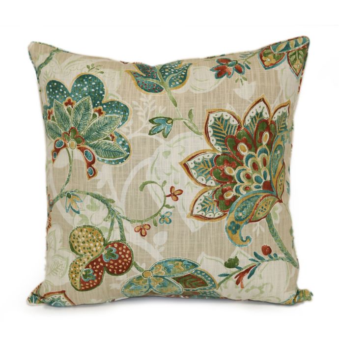 Saybrook Square Throw Pillow in Tuscan | Bed Bath & Beyond