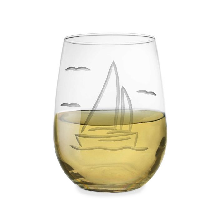 Sailboat Stemless Wine Glass | Bed Bath and Beyond Canada