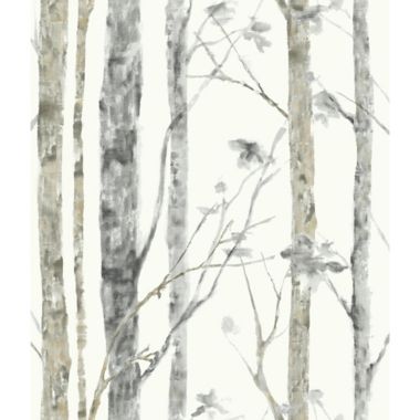 Roommates &quot;Birch Trees&quot; Peel & Stick Wall Décor in White/Brown. View a larger version of this product image.