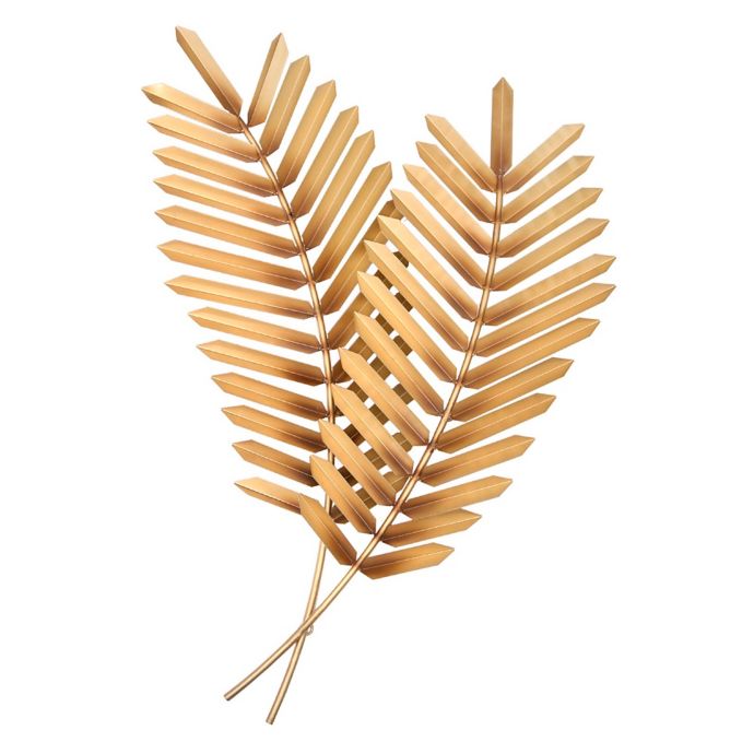 Artisan House Golden Palms Metal Wall Art | Bed Bath & Beyond