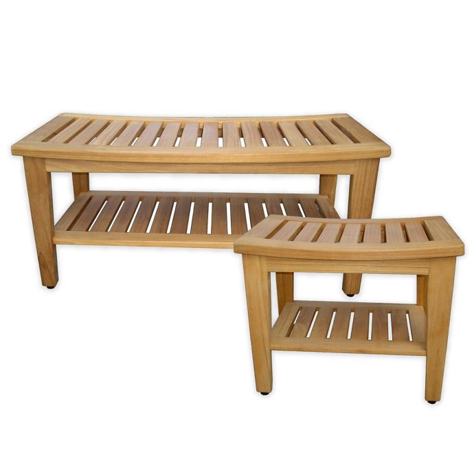 Haven™ Teak Shower Bench Collection | Bed Bath & Beyond