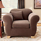 Alternate image 0 for Sure Fit&reg; Stretch Pinstripe 2-Piece Chair Slipcover
