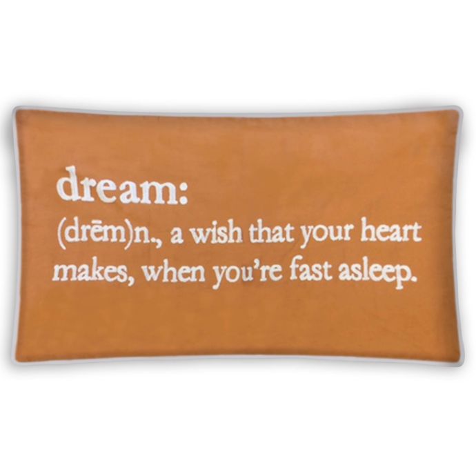 Dream Definition Oblong Throw Pillow In Orange Bed Bath And