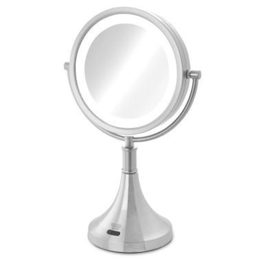 Sharper Image LED Sensor 8X Mirror in Nickel. View a larger version of this product image.