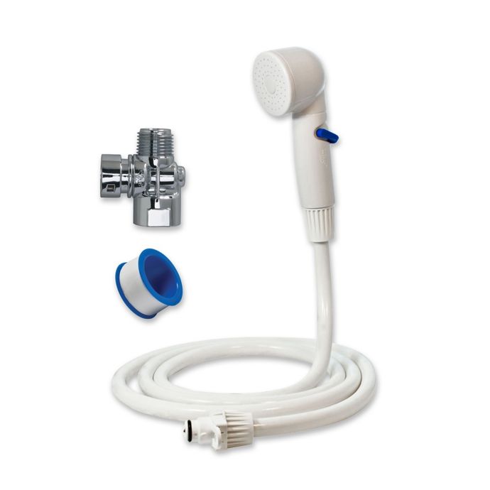 Rinse Ace Snap N Spray Detachable Showerhead Rinser In White