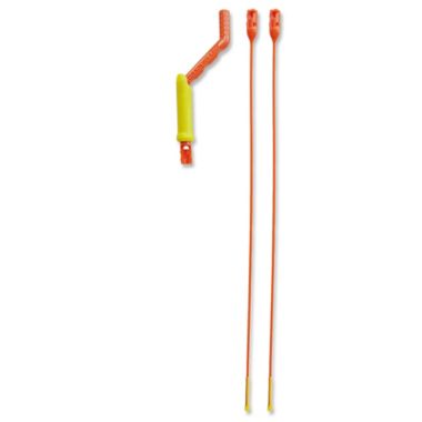 FlexiSnake Drain Weasel Hair Clog Tool in Orange. View a larger version of this product image.