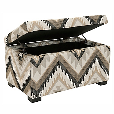 Safavieh Madison Small Storage Ottoman in Multi. View a larger version of this product image.