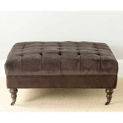 Safavieh Clark Ottoman in Graphite