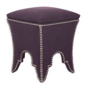Safavieh Deidra Ottoman in Plum