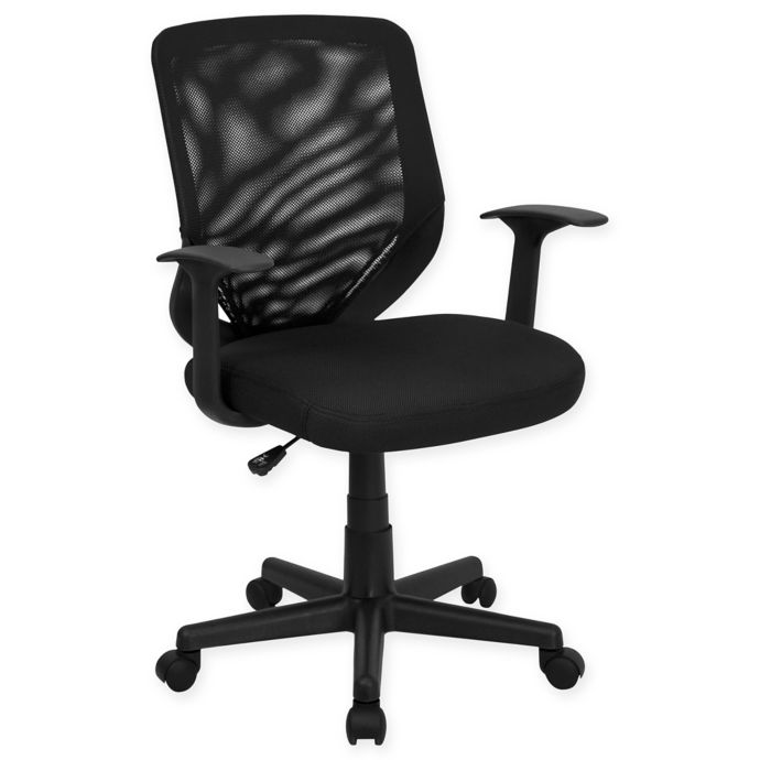 Flash Furniture Mid-Back Mesh Task Chair with Mesh Padded ...