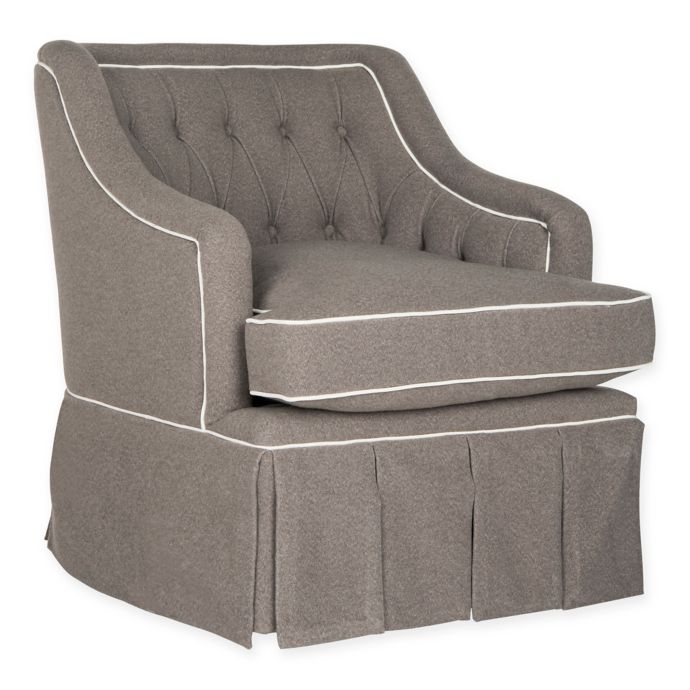 Safavieh Truitt Swivel Club Chair In Grey White Bed Bath Beyond