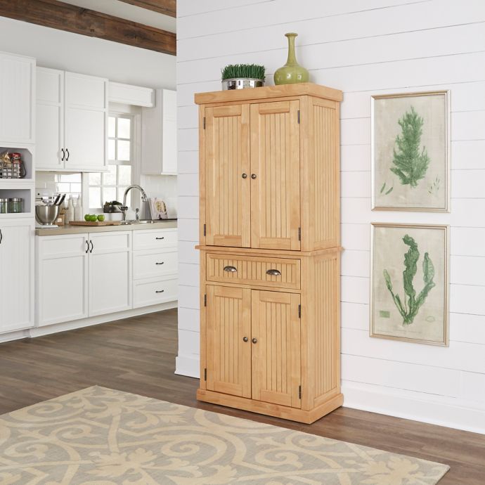 Home Styles Nantucket Pantry In Natural Bed Bath Beyond