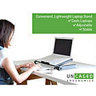 Alternate image 3 for Uncaged Ergonomics Workez Executive Adjustable Laptop/Tablet Stand in Black